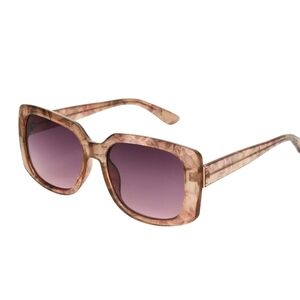Foster Grant Premium Marble Square Fashion Sunglasses